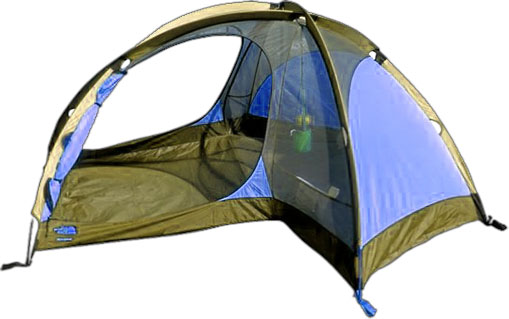 blue green tent