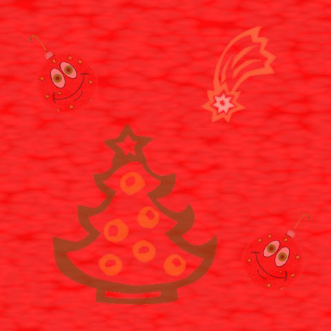 Christmas tree and ornament background