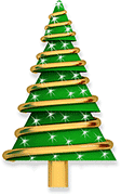 Christmas tree flashing lights