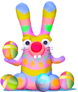 colorful bunny