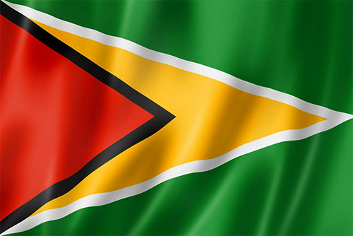 Guyana wavy flag