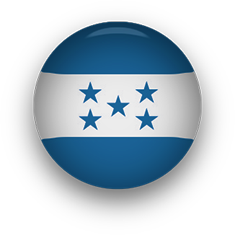 Honduras Flag button round