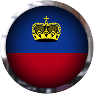 Liechtenstein Flag button round