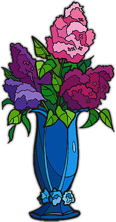 Free Flowers - Horizontal Flower Rules - Clipart