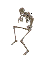 skeleton walking
