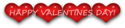 red valentines hearts