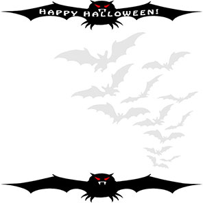 Happy Halloween with bats