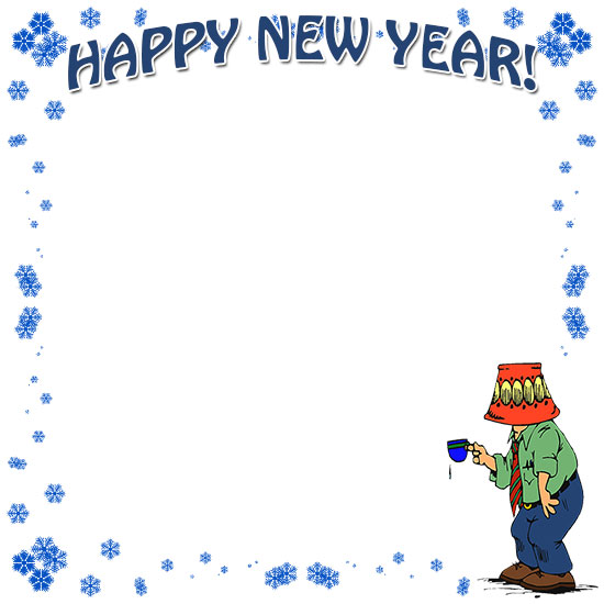 Free Happy New Year Borders - New Year Border Clip Art - 2023