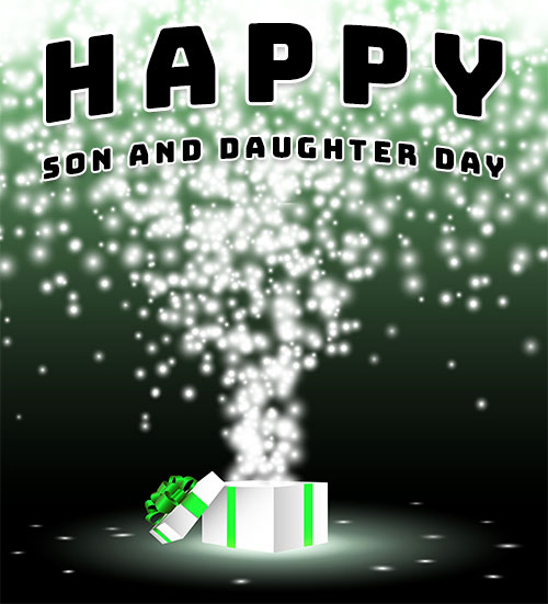 gift happy son and daughter day