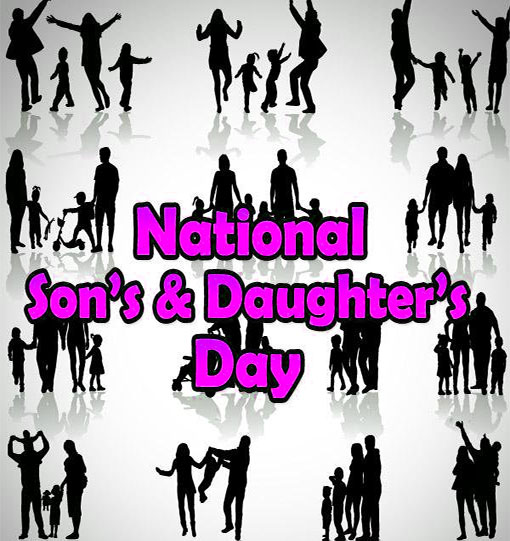 Free National Son and Daughter Day Clipart Animations Happy Son and