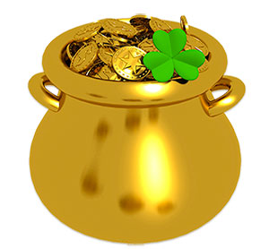 Saint Patrick's Day Clipart - Green Beer, Leprechauns and Pot of Gold
