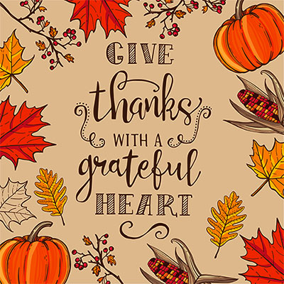 thanks with a grateful heart