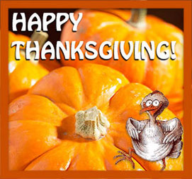 Happy Thanksgiving large pumpkins turkey