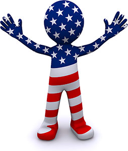 3d American character 