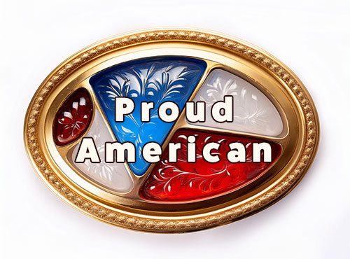proud American oval