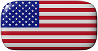 large American flag button