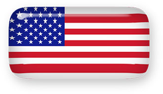 American Flag glass