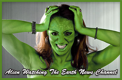 green girl alien