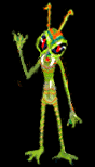 waving animated alien