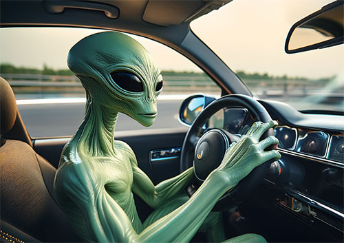 green space alien driver
