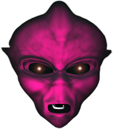dark alien face
