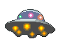 animated flying saucer