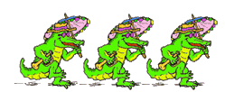 alligators dancing animation