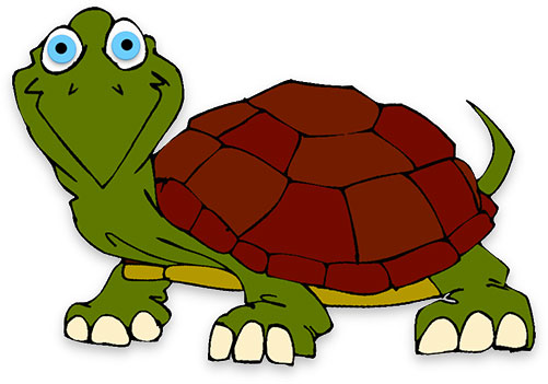 big eyed happy turtle