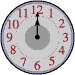 animated clock with moving hands