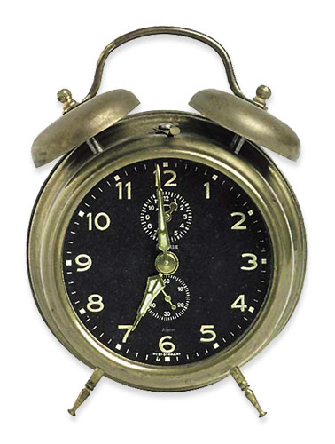 antique alarm clock