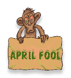 April Fool monkey