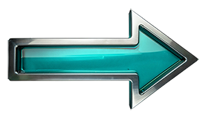 blue glass arrow