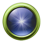 green and blue point