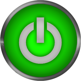 power button green