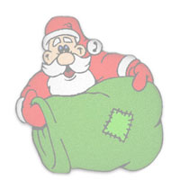 Santa with his toy sack
