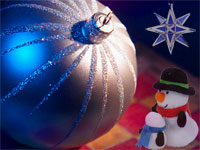 Christmas ornaments background image