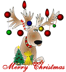 Merry Christmas reindeer tree