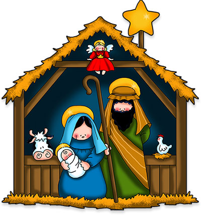 Clipart Christmas - Nativity Scenes - Gift Giving