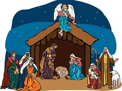 nativity of jesus clipart of people