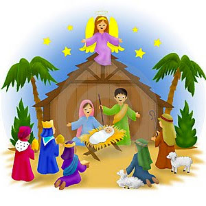 Clipart Christmas - Nativity Scenes - Gift Giving