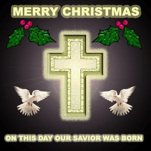 on this day our savior was born - doves