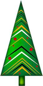 Christmas tree abstract