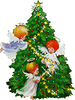 Christmas tree with angels