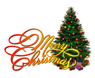 Merry Christmas and animated tree
