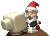 Santa Claus checking his list