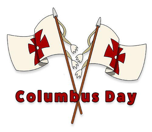 Columbus Day flags