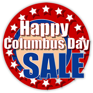 Happy Columbus Day Sale