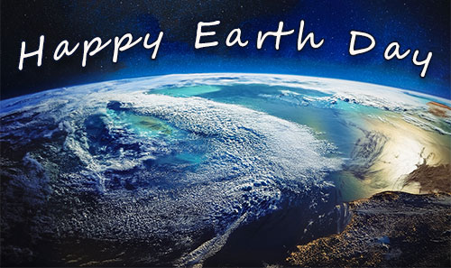 Happy Earth Day clouds