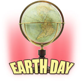 Earth Day with a globe