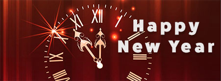 Happy New Year clock